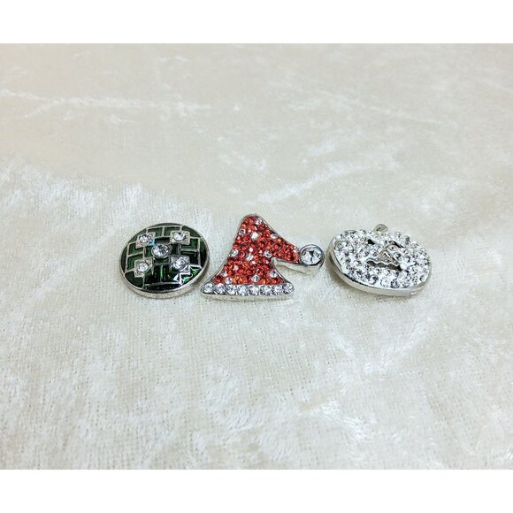 jewelry snaps that fit g.s. set of 3 christmas themed snaps - Picture 1 of 3